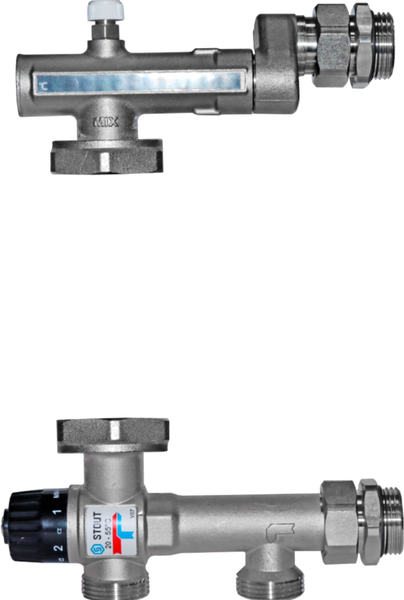 Изображение товара Насосно-смесительный узел коллектора Stout SDG-0120-005010 (без насоса)