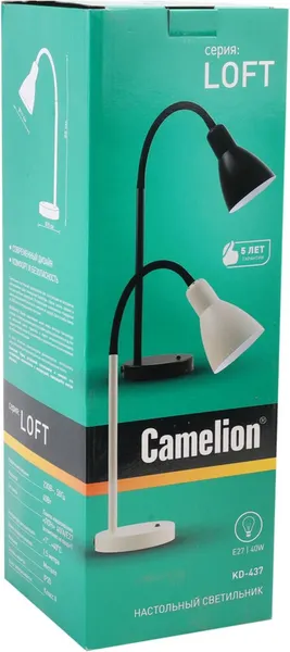 Изображение товара Настольная лампа Camelion KD-437 C01 (молочный)