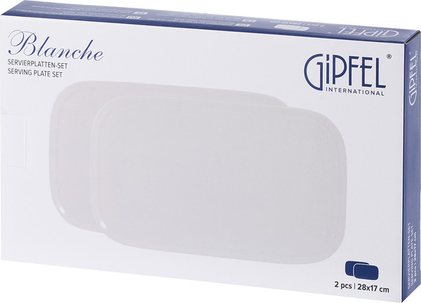 Изображение товара Набор тарелок Gipfel Blanche 52669 (2шт, белый)