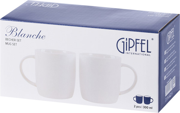 Изображение товара Набор кружек Gipfel Blanche 52671 (2шт, белый)