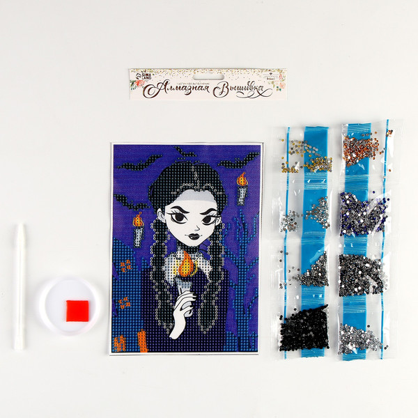 Изображение товара Набор алмазной вышивки Школа талантов Девочка с косичками / 9621494