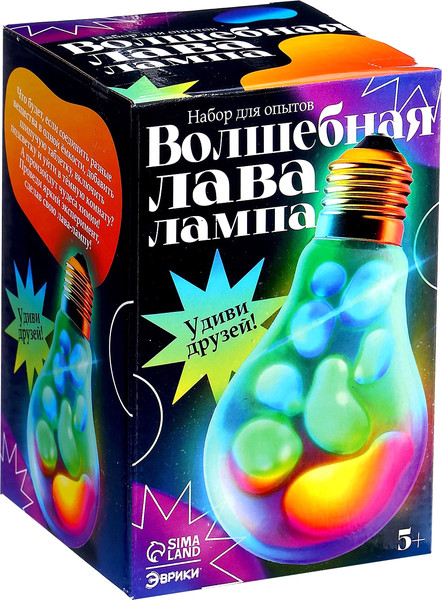 Изображение товара Набор для опытов Эврики Волшебная лава-лампа / 10651268