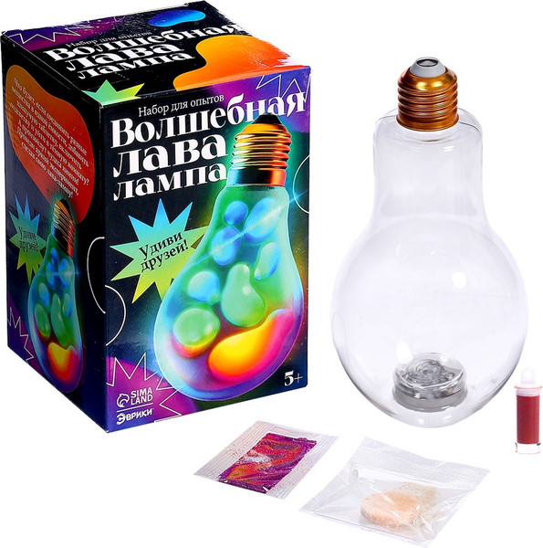 Изображение товара Набор для опытов Эврики Волшебная лава-лампа / 10651268
