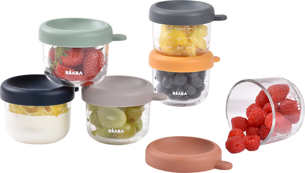 Изображение товара Набор контейнеров для детского питания Beaba Color Mix 914015 (150мл, 6шт)
