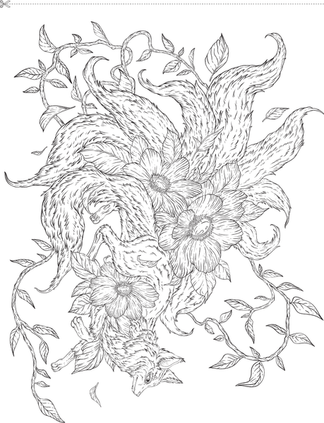 Изображение товара Раскраска-антистресс АСТ Сказочный бестиарий (Курчева Виктория 9785171562175)