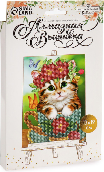 Изображение товара Набор алмазной вышивки Школа талантов Котик / 2360687