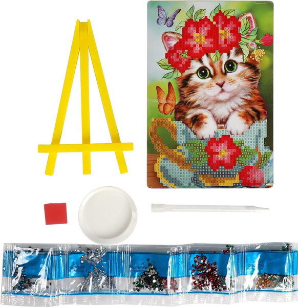 Изображение товара Набор алмазной вышивки Школа талантов Котик / 2360687
