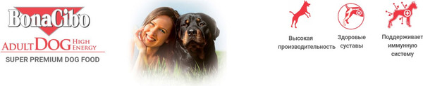 Изображение товара Сухой корм для собак BonaCibo Для активных взрослых собак всех пород курица (15кг)