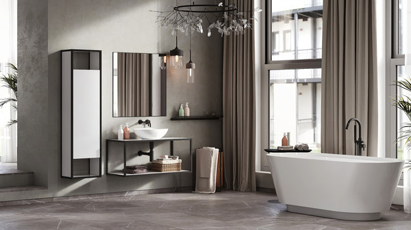 Изображение товара Тумба под умывальник Belux Аляска НП 80 (1, белый глянцевый)