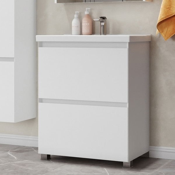 Изображение товара Тумба под умывальник Belux Киото Н 60-02 (1, белый глянцевый)