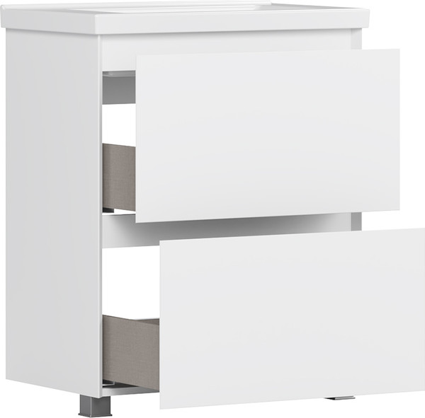 Изображение товара Тумба под умывальник Belux Киото Н 70-02 (1, белый глянцевый)