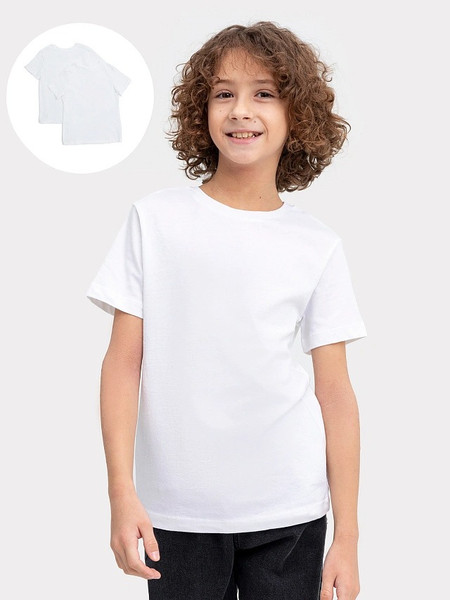 Изображение товара Комплект футболок детских Mark Formelle 113379-2 (р.110-56, белый)