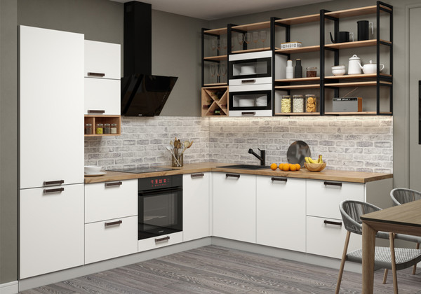 Изображение товара Шкаф навесной для кухни ДСВ П 800 Ройс (белый софт)