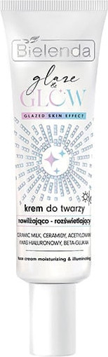 Изображение товара Крем для лица Bielenda Glaze & Glow Иллюминирующий увлажняющий (50мл)