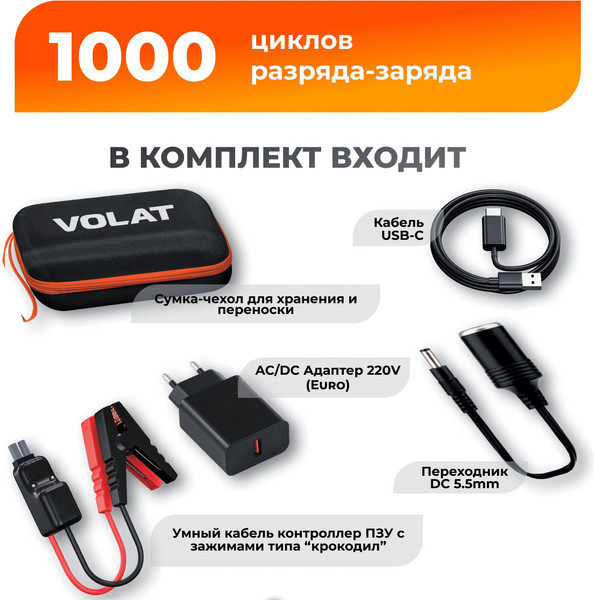 Изображение товара Пуско-зарядное устройство VOLAT VT-PJS12901