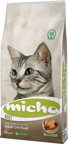 Изображение товара Сухой корм для кошек Micho Premiun Для взрослых кошек всех пород курица (15кг)