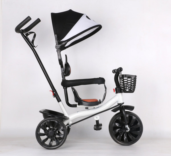 Изображение товара Трехколесный велосипед с ручкой NINO 818 (белый)