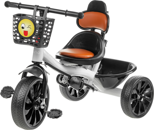 Изображение товара Трехколесный велосипед с ручкой NINO 818 (белый)