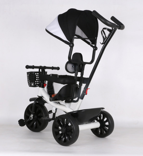 Изображение товара Трехколесный велосипед с ручкой NINO 818 (белый)