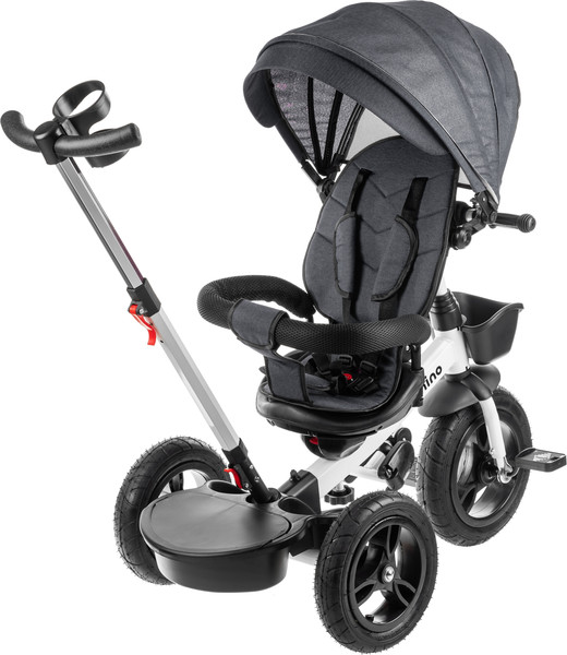 Изображение товара Трехколесный велосипед с ручкой NINO 6688 (серый)