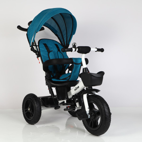 Изображение товара Трехколесный велосипед с ручкой NINO 6688 (зеленый)