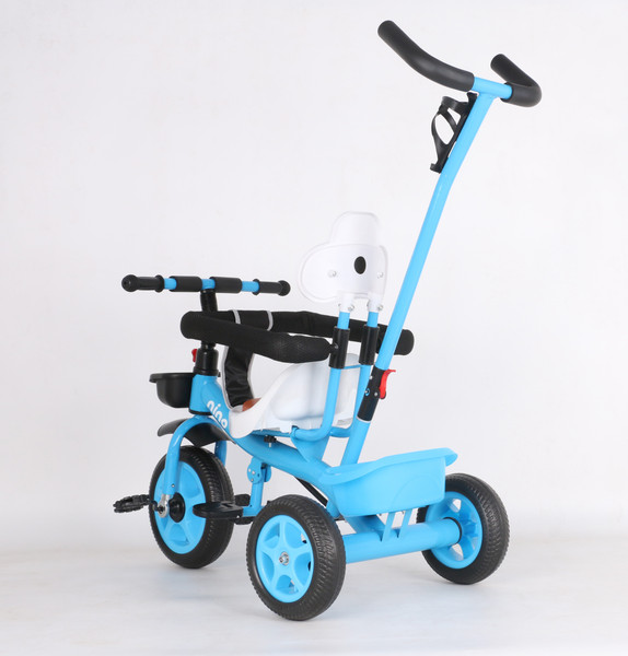 Изображение товара Трехколесный велосипед с ручкой NINO K98 (синий)