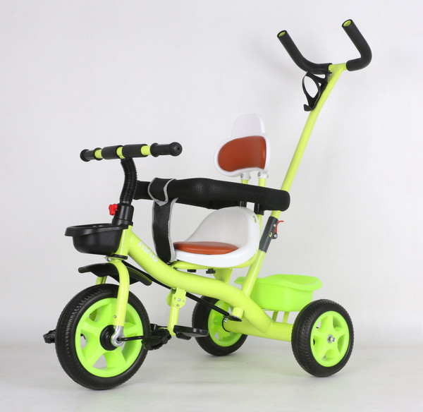 Изображение товара Трехколесный велосипед с ручкой NINO K98 (зеленый)