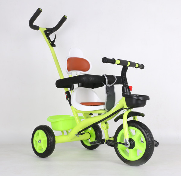 Изображение товара Трехколесный велосипед с ручкой NINO K98 (зеленый)