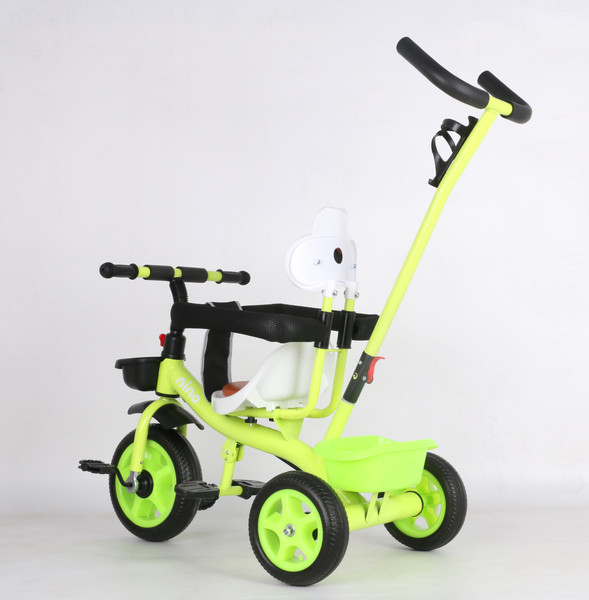 Изображение товара Трехколесный велосипед с ручкой NINO K98 (зеленый)