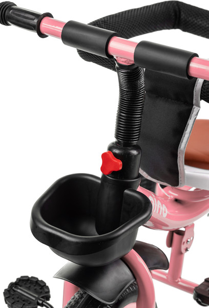Изображение товара Трехколесный велосипед с ручкой NINO K98 (розовый)