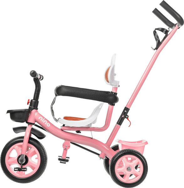 Изображение товара Трехколесный велосипед с ручкой NINO K98 (розовый)