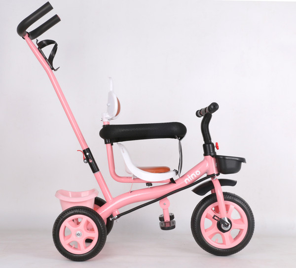 Изображение товара Трехколесный велосипед с ручкой NINO K98 (розовый)