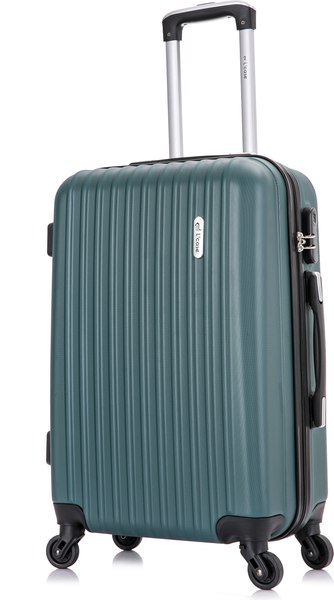 Изображение товара Чемодан на колесах L'case Krabi BCP-1202 13212 (M, темно-зеленый)