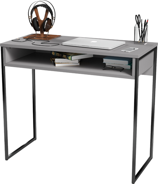 Изображение товара Письменный стол Soma СПМ-4 Metal (серый/черный)