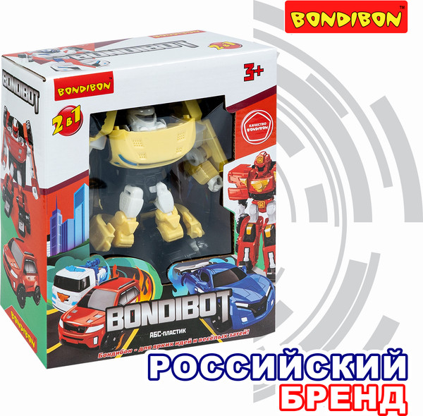 Изображение товара Робот-трансформер Bondibon Джип 2в1 / ВВ6549 (желтый)