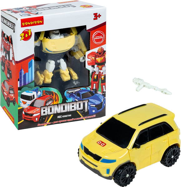 Изображение товара Робот-трансформер Bondibon Джип 2в1 / ВВ6549 (желтый)