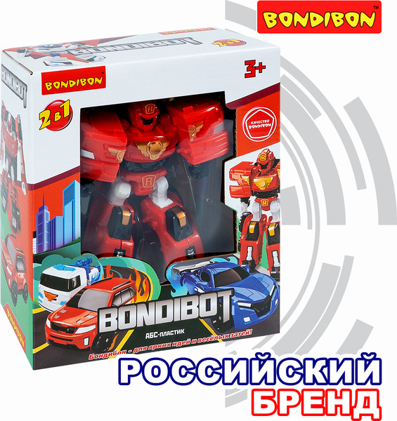 Изображение товара Робот-трансформер Bondibon Пожарная машина 2в1 / ВВ6544 (красный)