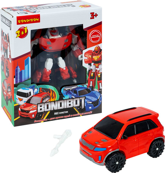 Изображение товара Робот-трансформер Bondibon Джип 2в1 / ВВ6548 (красный)