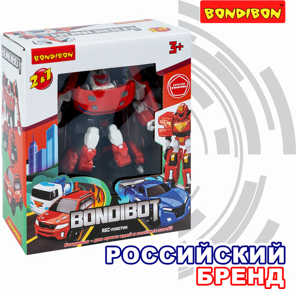 Изображение товара Робот-трансформер Bondibon Джип 2в1 / ВВ6548 (красный)