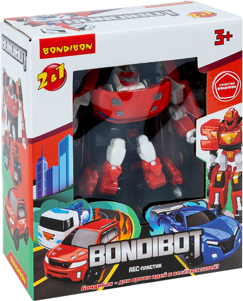 Изображение товара Робот-трансформер Bondibon Джип 2в1 / ВВ6548 (красный)