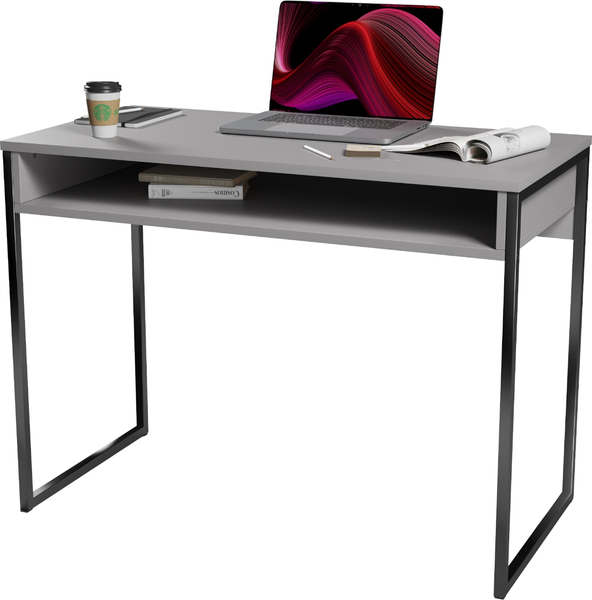 Изображение товара Письменный стол Soma СПМ-4 Metal 100x50 (серый/черный)