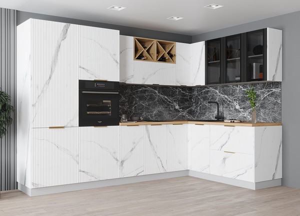 Изображение товара Шкаф под мойку ДСВ Монца СМ 600 (мрамор арктик)