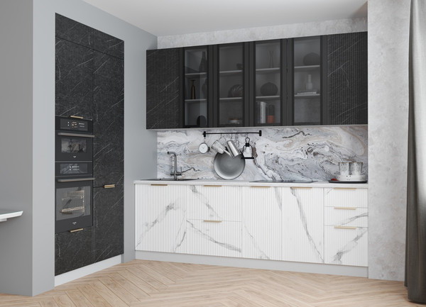 Изображение товара Шкаф под мойку ДСВ Монца СМ 600 (мрамор арктик)