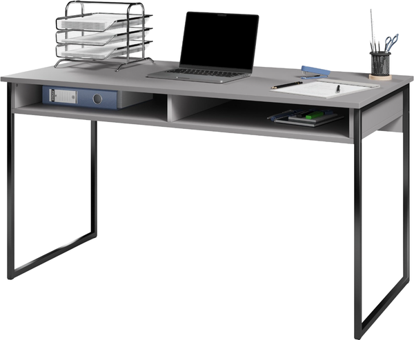 Изображение товара Письменный стол Soma СПМ-4 Metal 135x66 (серый/черный)