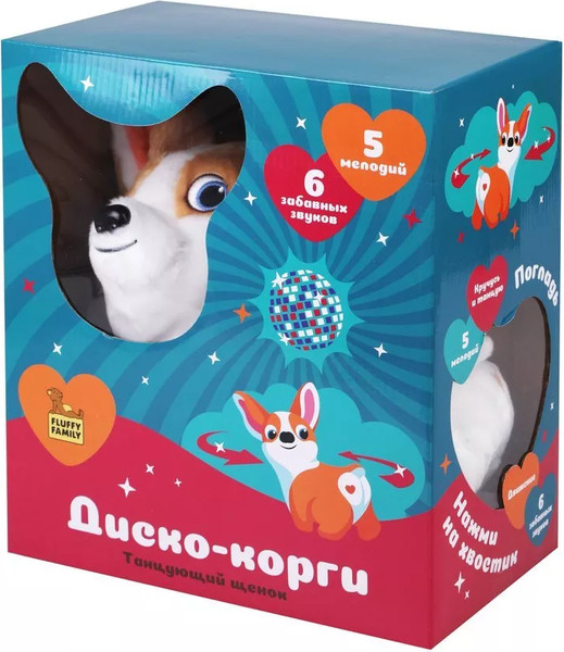Изображение товара Интерактивная игрушка Fluffy Family Щенок. Диско-корги / 682262