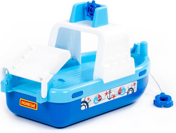 Изображение товара Катер игрушечный Полесье Паром Лагуна / 61182 (синий/голубой)