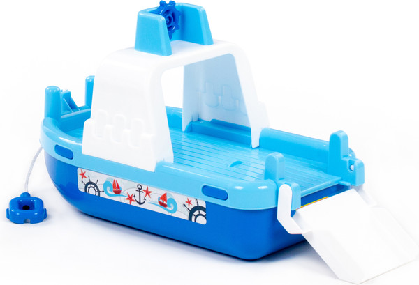 Изображение товара Катер игрушечный Полесье Паром Лагуна / 61182 (синий/голубой)