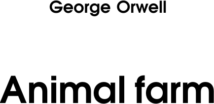 Изображение товара Книга АСТ Animal Farm, мягкая обложка (Оруэлл Джордж)