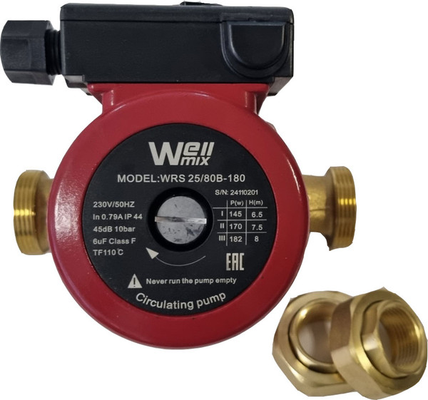 Изображение товара Циркуляционный насос Wellmix WRS 25/80 B / 17109979