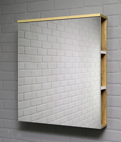 Изображение товара Шкаф с зеркалом для ванной Домино Fortuna 60 / DF3108HZ (левый)